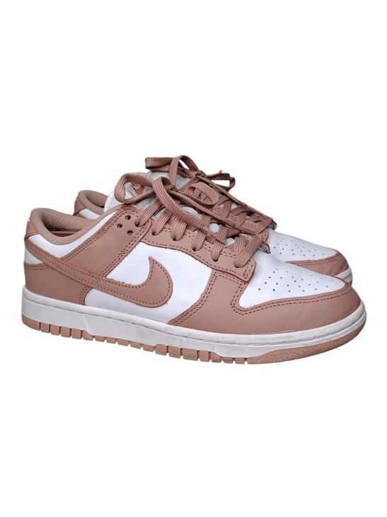 Nike Shoes - Nike White Dusty Pink Low Top Lace Up Sneakers Sz 8